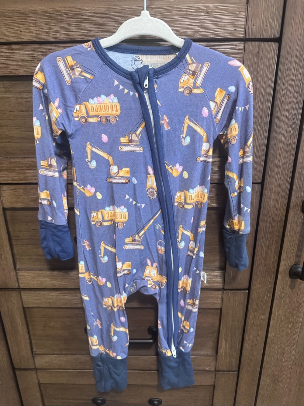 Gigi’s Closet - Blue Construction Easter Zippy